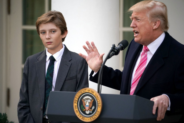 Barron and Trump